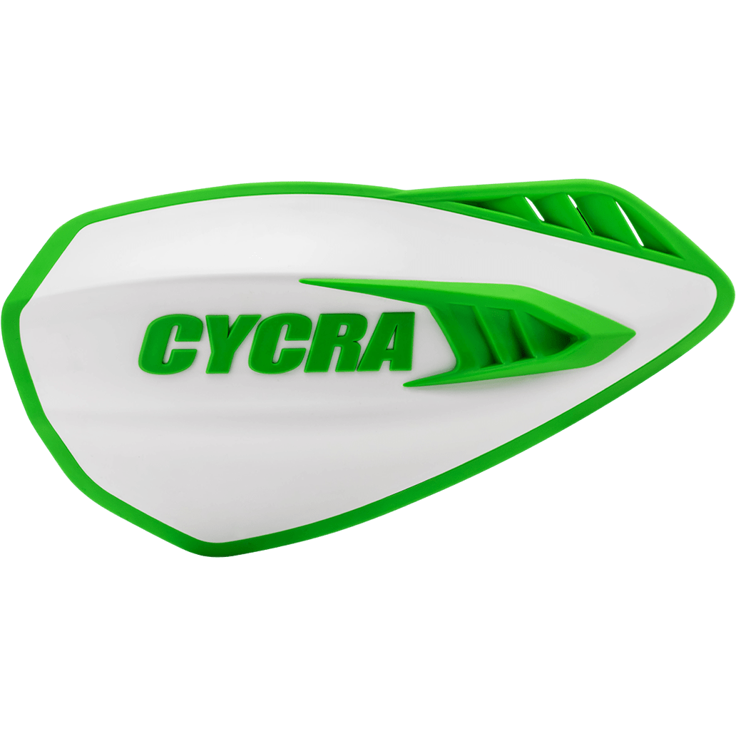 CYCRA Handguards - Cyclone - White/Green 1CYC-0056-241