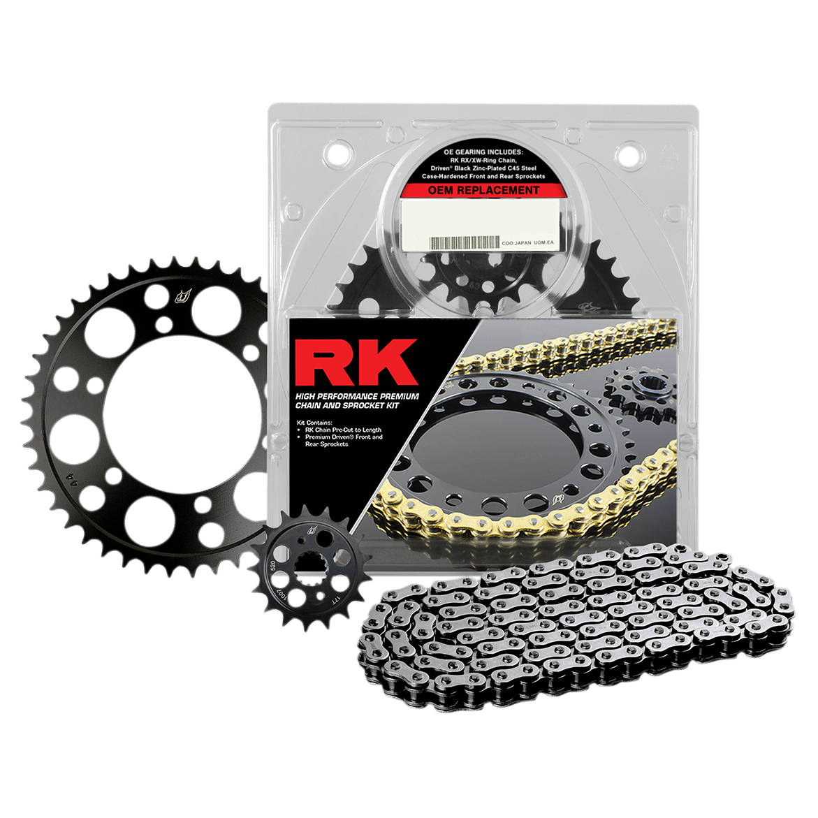 RK OEM Chain Kit - Honda - CB/R 300 1042-140E - Moto Shop Service