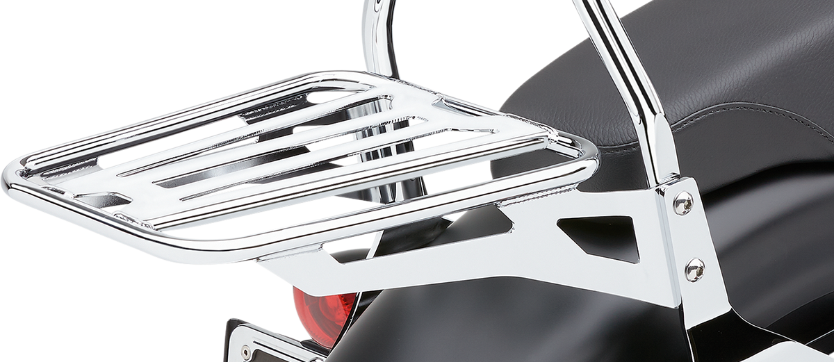 COBRA Sissy Bar Luggage Rack - Chrome - Tubular 602-3500