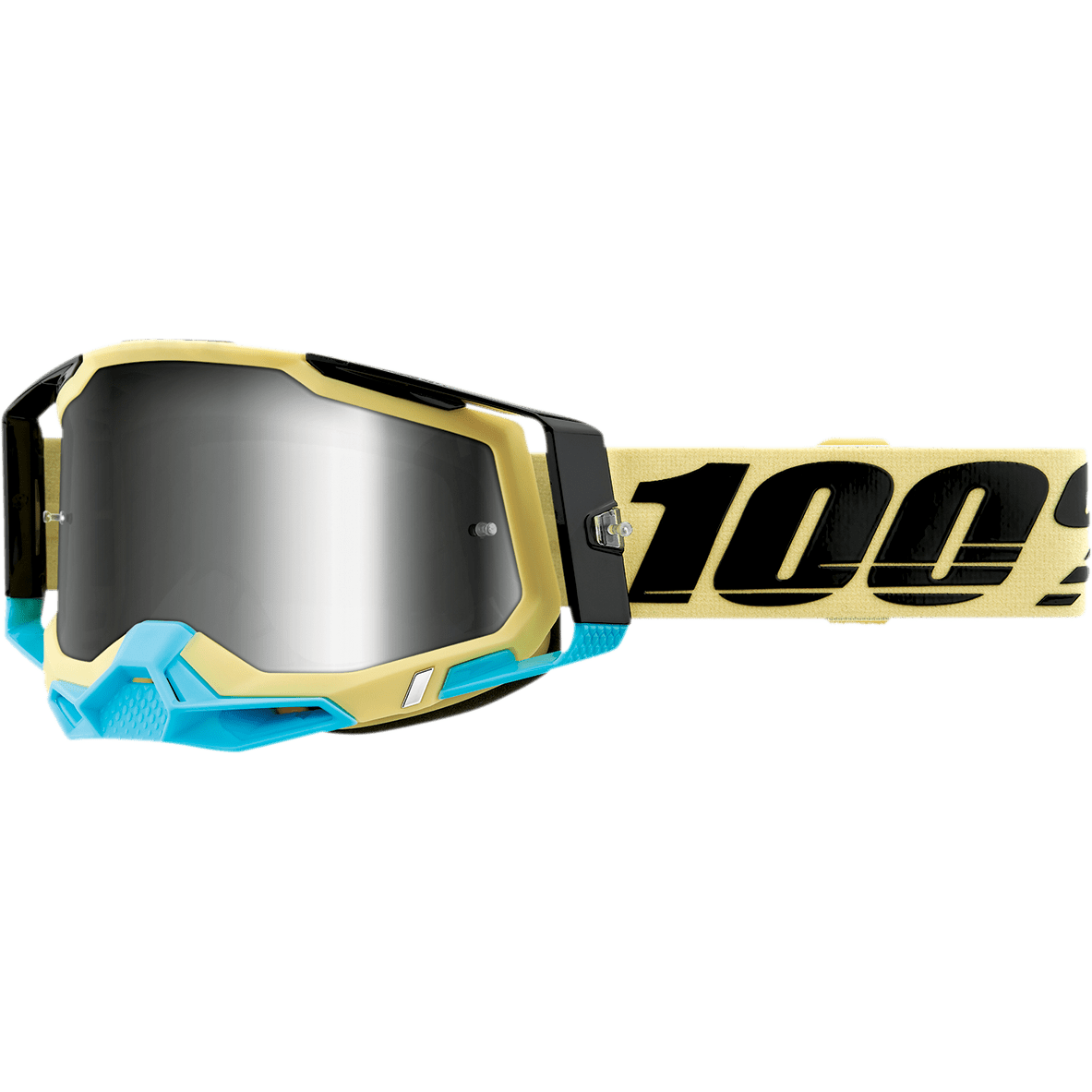 100% Racecraft 2 Goggles - Airblast - Silver Mirror 50121-252-11