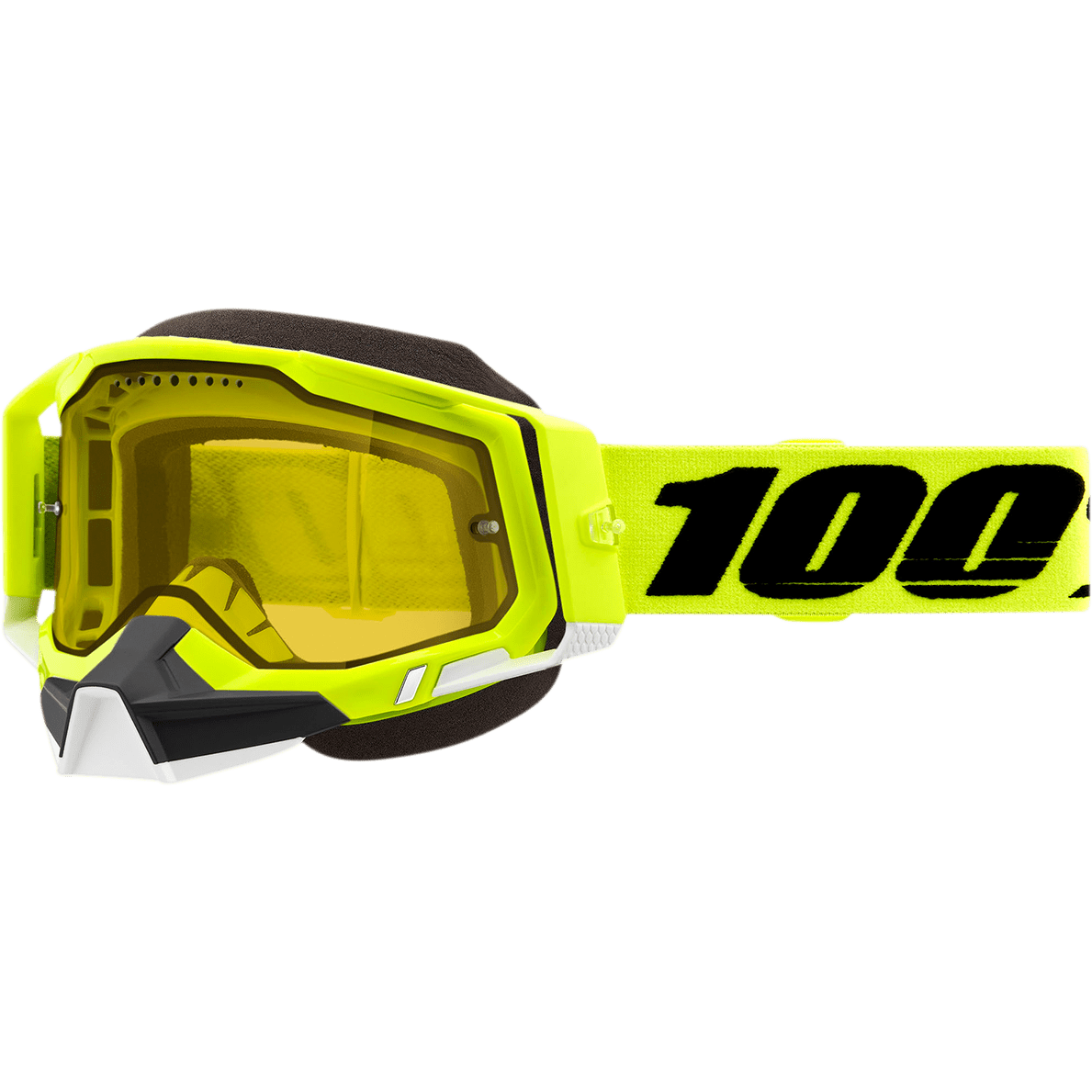 100% Racecraft 2 Snow Goggles - Fluo Yellow - Yellow 50011-00004