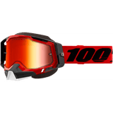 100% Racecraft 2 Snow Goggles - Red - Red Mirror 50012-00003