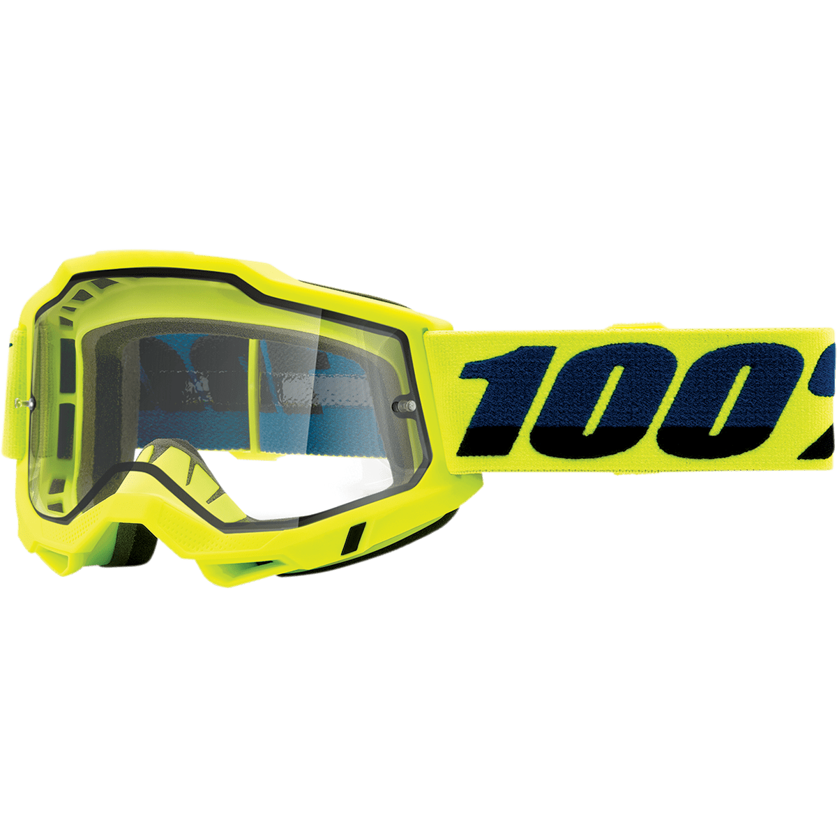 100% Accuri 2 Enduro Goggles - Fluo Yellow - Clear 50015-00003