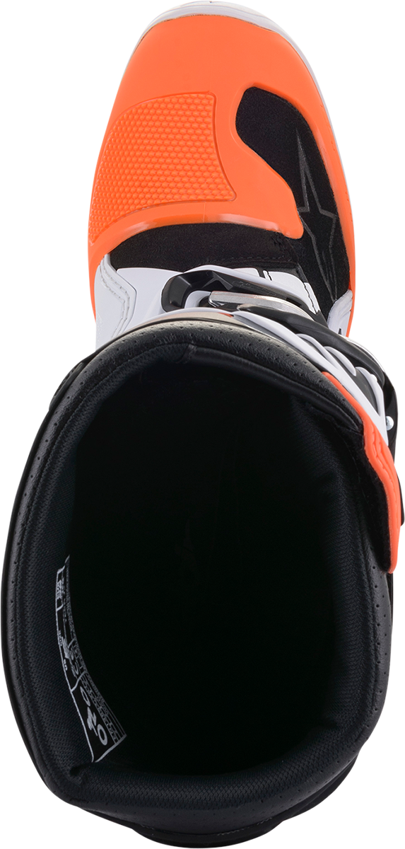 ALPINESTARS Youth Tech 7S Boots - Black/Orange/White - US 6 2015017-1241-6