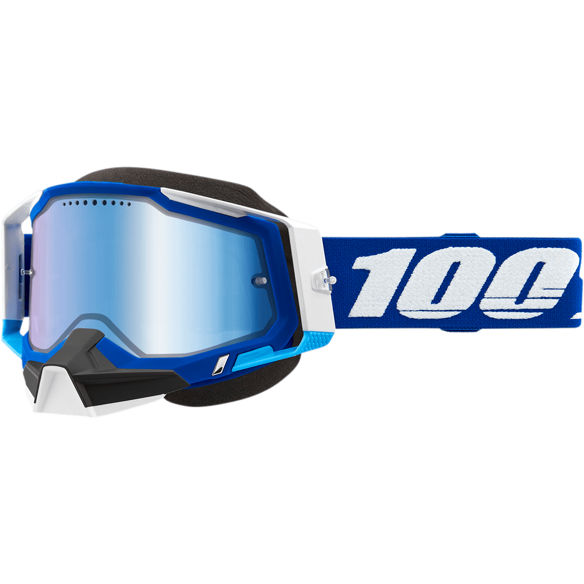 100% Racecraft 2 Snow Goggles - Blue - Blue Mirror 50012-00002