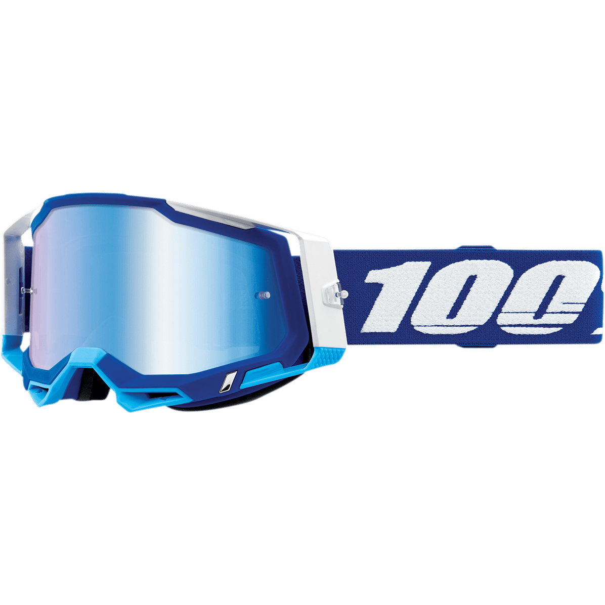 100% Racecraft 2 Goggles - Blue - Blue Mirror 50010-00002