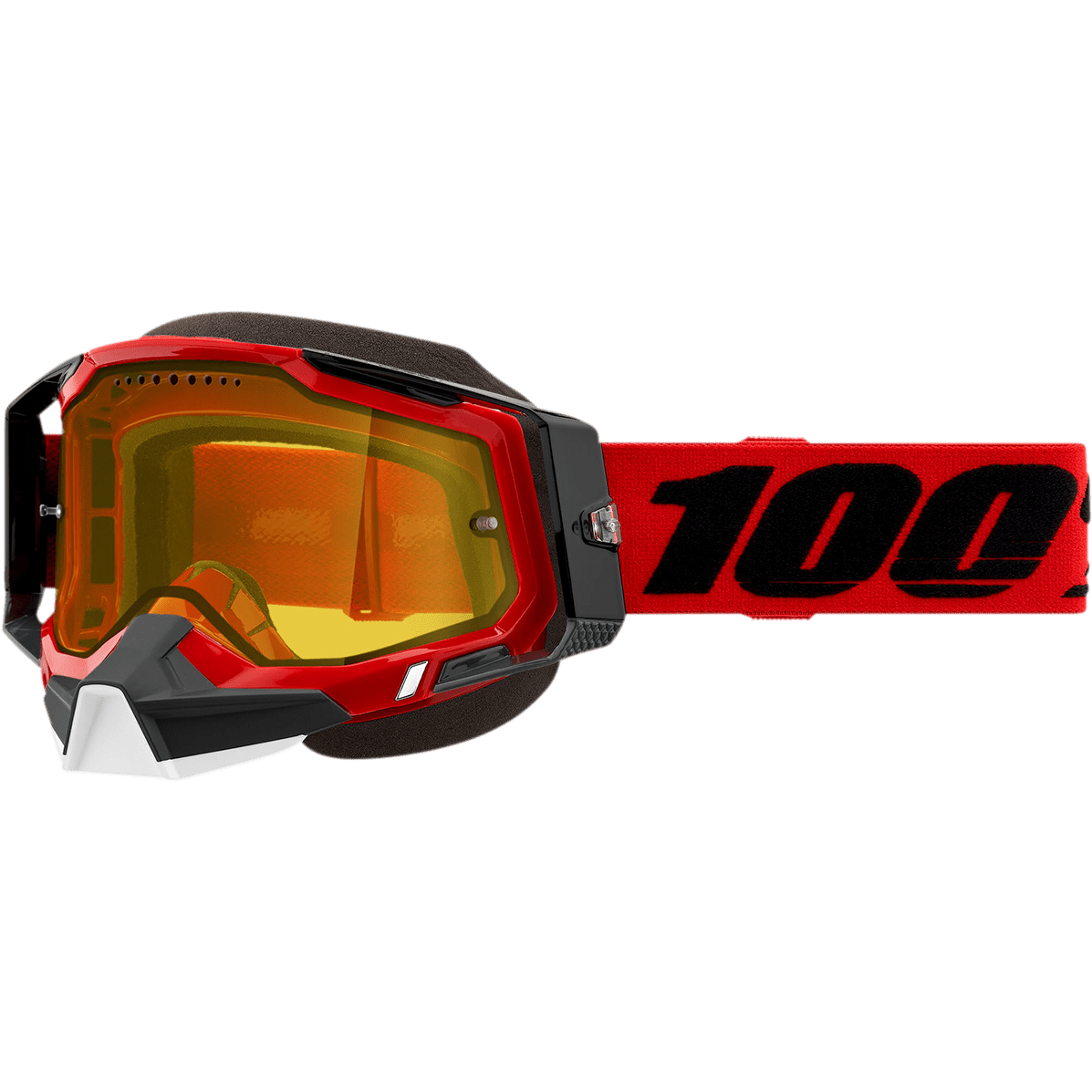 100% Racecraft 2 Snow Goggles - Red - Yellow 50011-00003