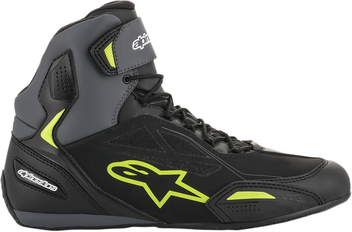 ALPINESTARS Faster-3 Drystar? Shoes - Black/Gray/Yellow - US 6.5 2540719175-6.5