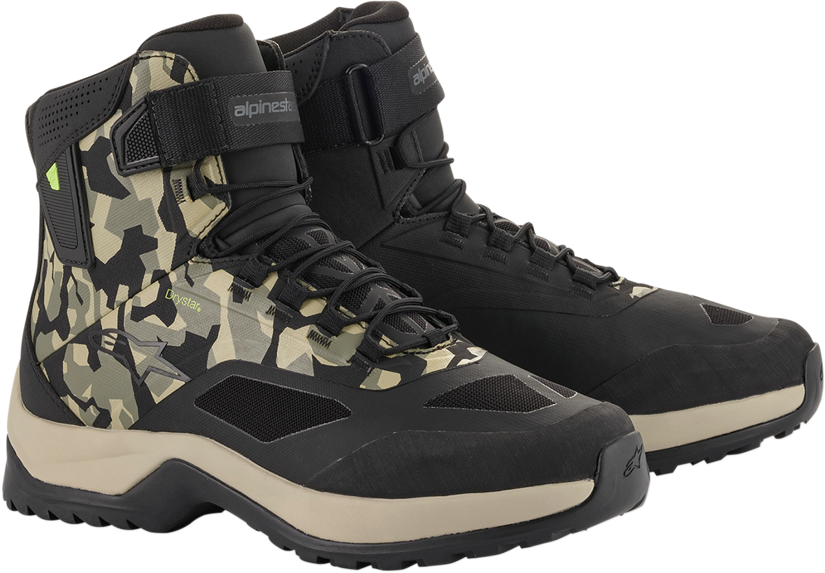 ALPINESTARS CR-6 Drystar? Shoes - Black/Brown/Green - US 8 261102016098