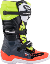 ALPINESTARS Youth Tech 7S Boots - Black/Gray/Red/White/Yellow - US 8 2015017-9058-8