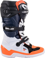 ALPINESTARS Youth Tech 7S Boots - Black/Orange/White - US 8 2015017-1241-8