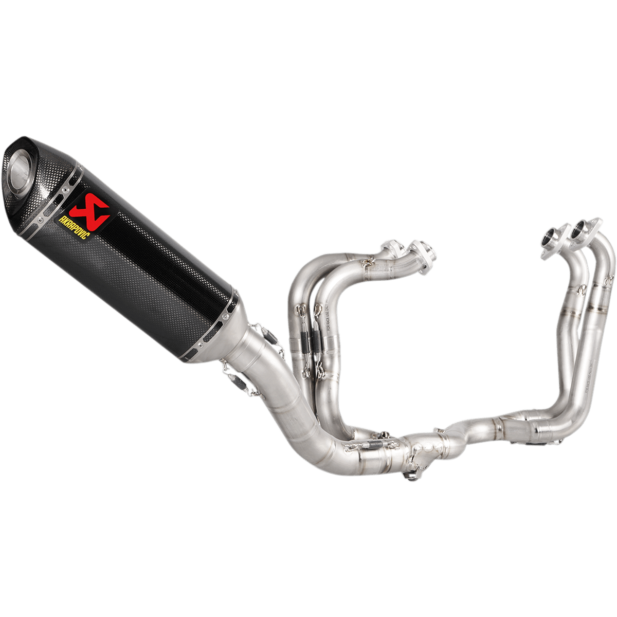 AKRAPOVIC Evolution Exhaust - Titanium/Carbon Fiber S-A10E8-RC - Moto Shop Service