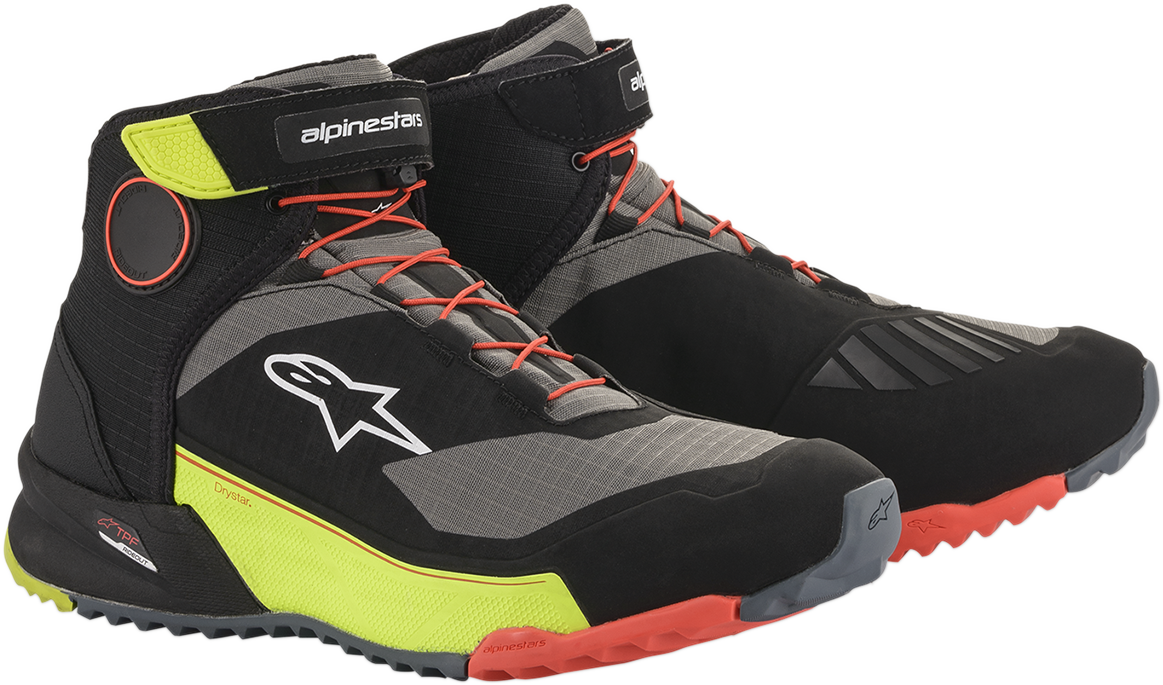 ALPINESTARS CR-X Drystar? Shoes - Black/Red/Yellow Fluorescent - US 10.5 2611820153810.5