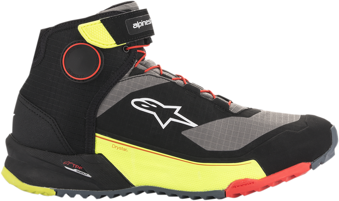 ALPINESTARS CR-X Drystar? Shoes - Black/Red/Yellow Fluorescent - US 13 2611820153813