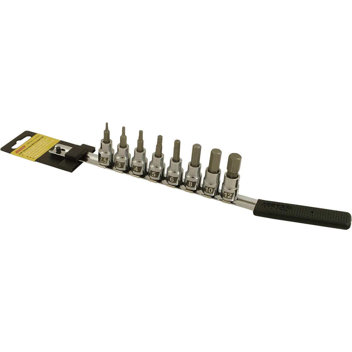 CRUZTOOLS Socket Bit Set - Hex - Metric ME38HBS