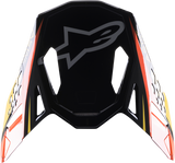 ALPINESTARS Supertech M10 Visor - Meta 2 - Gloss Black/Yellow/Orange 8981122-1549