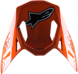 ALPINESTARS Supertech M8 Visor - Factory - Blue/Fluo Orange/Fluo Yellow 8982222-7445