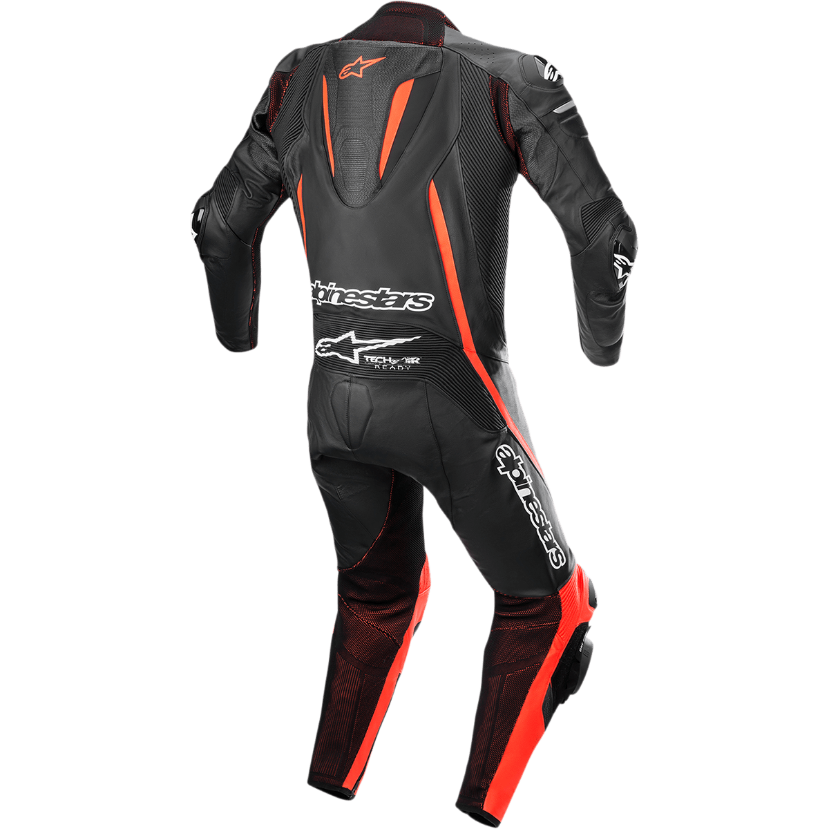 Fusion 1-Piece Suit - Black/Red Fluorescent