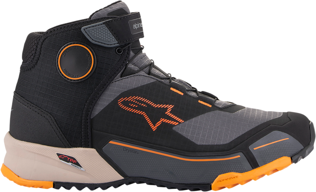 ALPINESTARS CR-X Drystar? Shoes - Black/Brown/Orange - US 10 26118201284-10