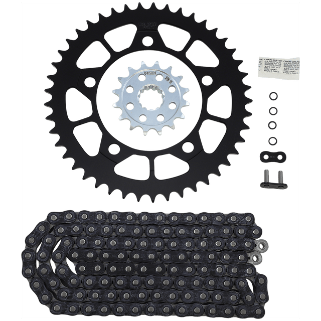 VORTEX Chain Kit - Black CK7611 - Moto Shop Service