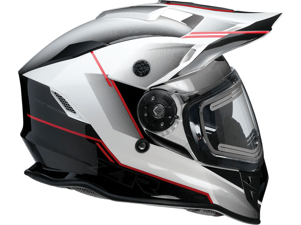 Z1R Range Bladestorm Snow Electric Helmet - Black/Red/White