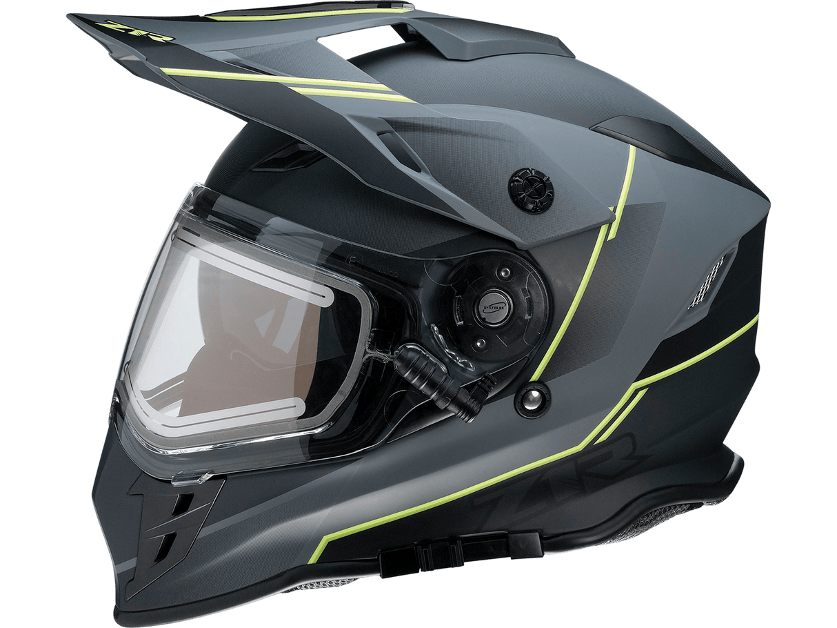 Z1R Range Bladestorm Snow Electric Helmet - Gray/Black/Hi-Viz Yellow