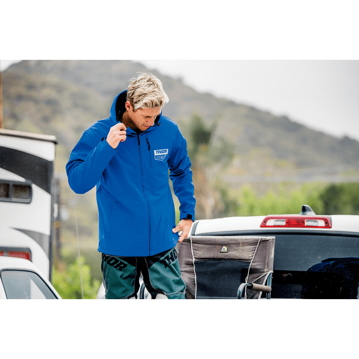 THOR Yamaha Star Softshell Jacket - Blue - Small 2920-0683