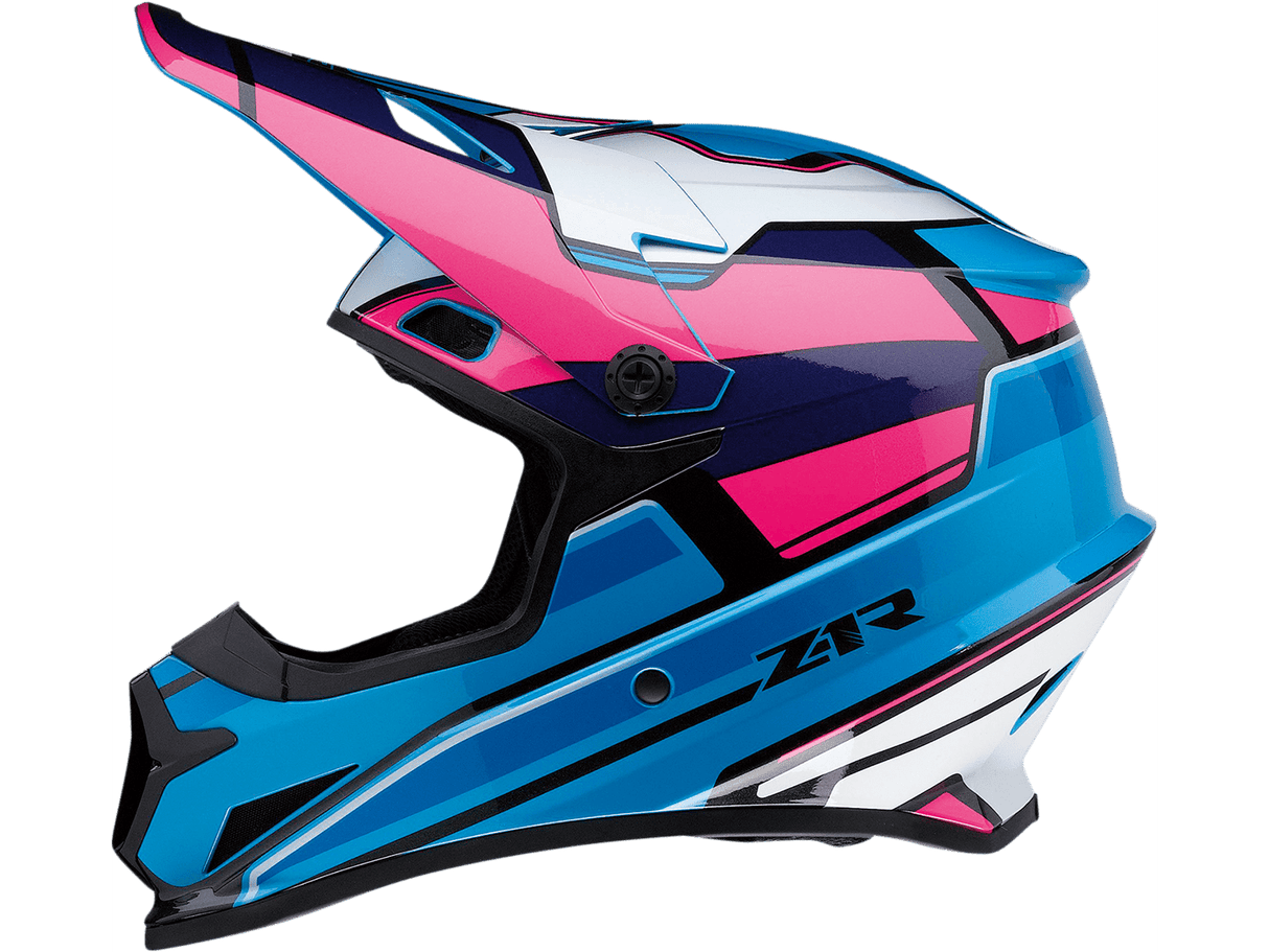 Rise MC Helmet - Pink/Blue