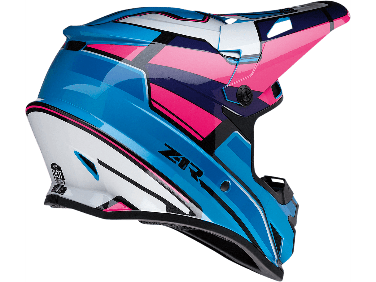 Rise MC Helmet - Pink/Blue