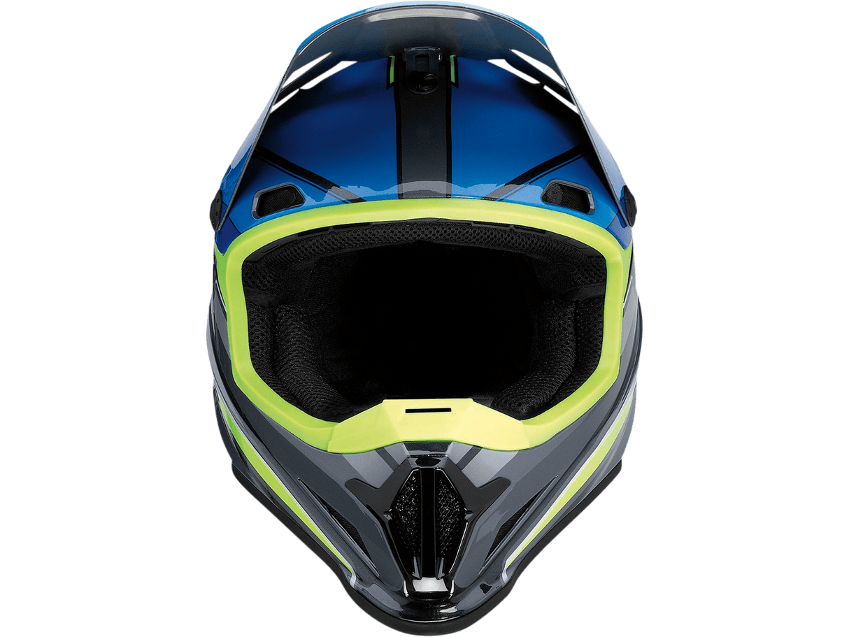 Rise MC Helmet - Blue/Hi-Viz