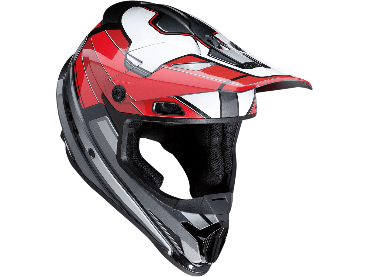 Rise MC Helmet - Red/Gray