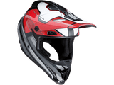 Rise MC Helmet - Red/Gray