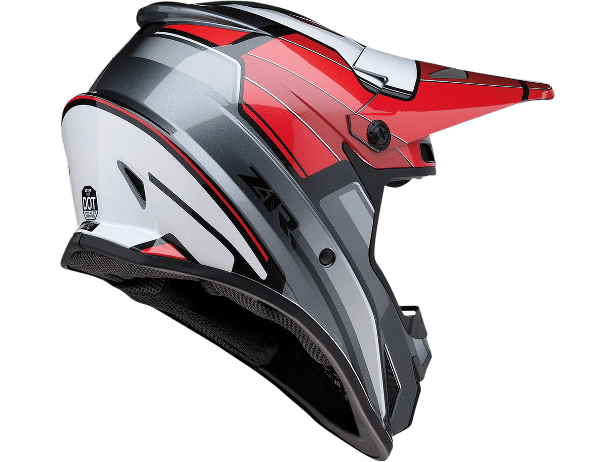 Rise MC Helmet - Red/Gray