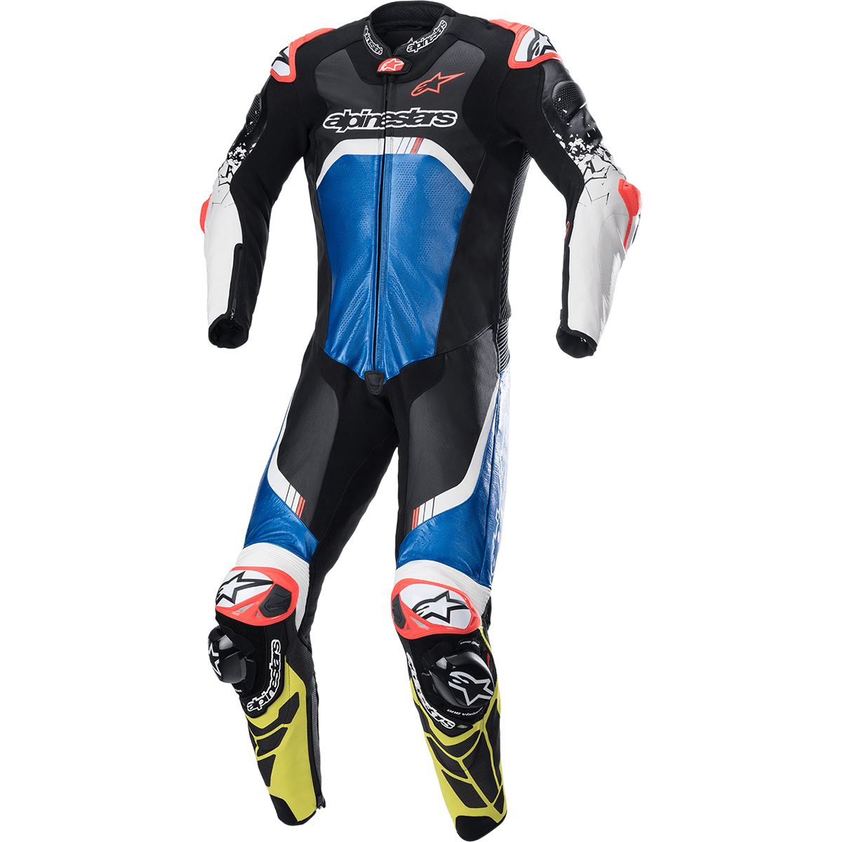 GP Tech Suit v4 - Black/Blue/Yellow Fluorescent