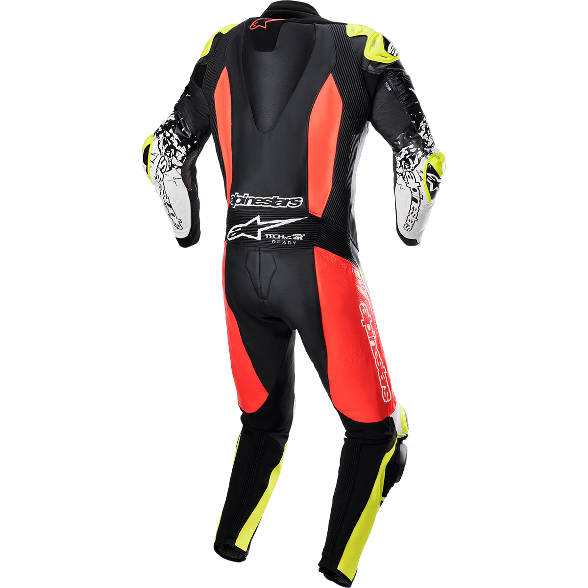 GP Tech Suit v4 - Black/Red Fluorescent/Yellow Fluorescent