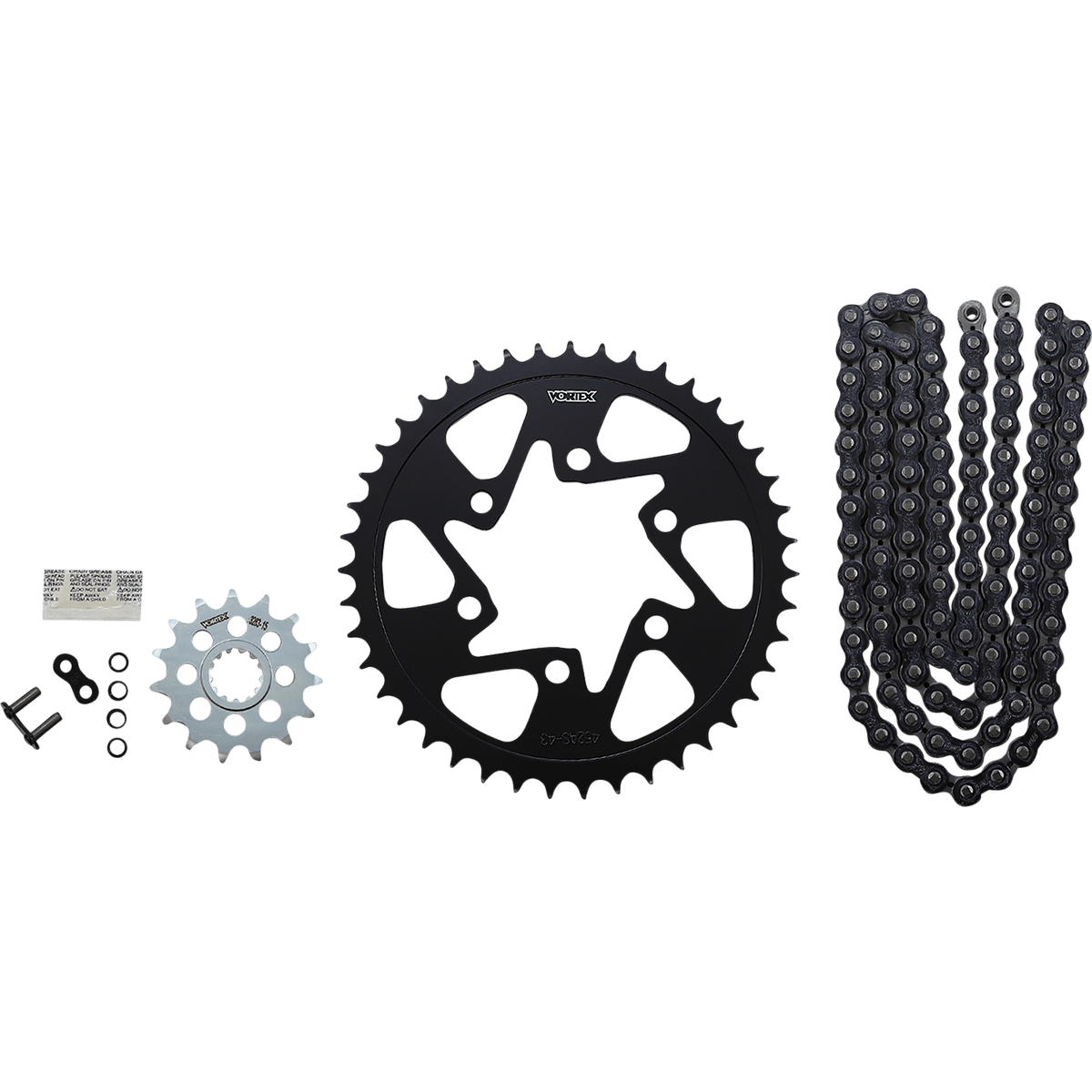 VORTEX Chain Kit - Black CK4103 - Moto Shop Service