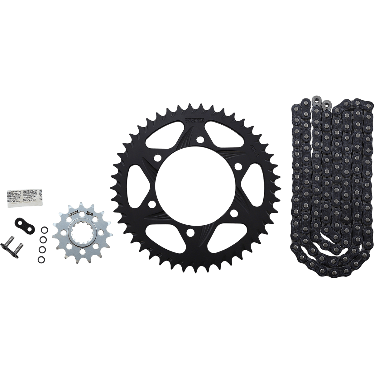 VORTEX Chain Kit - Black CK6456 - Moto Shop Service