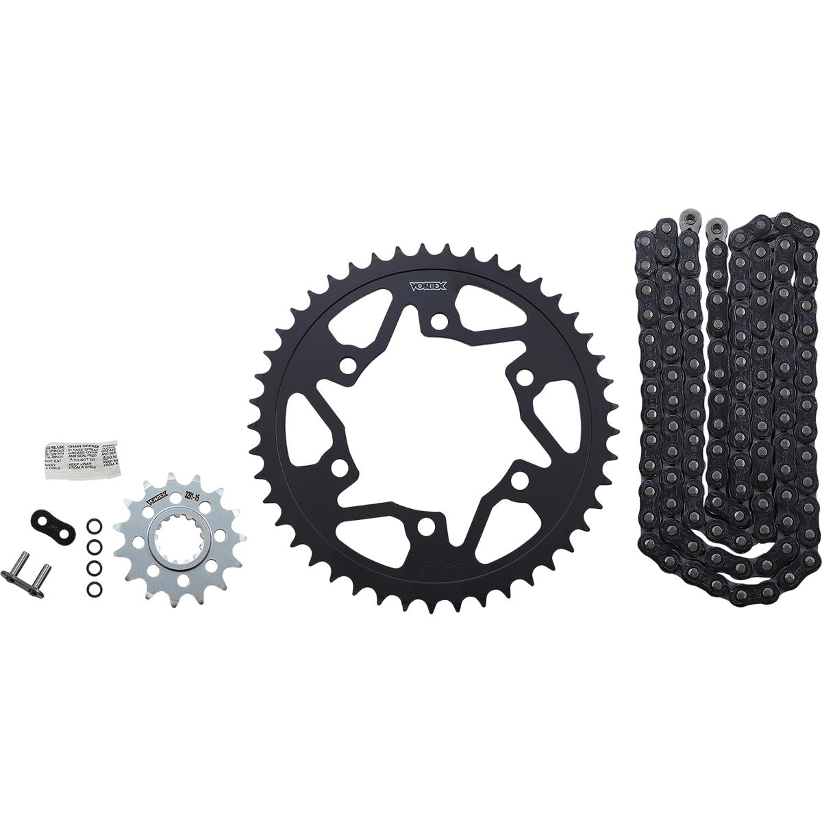 VORTEX Chain Kit - Black CK6457 - Moto Shop Service