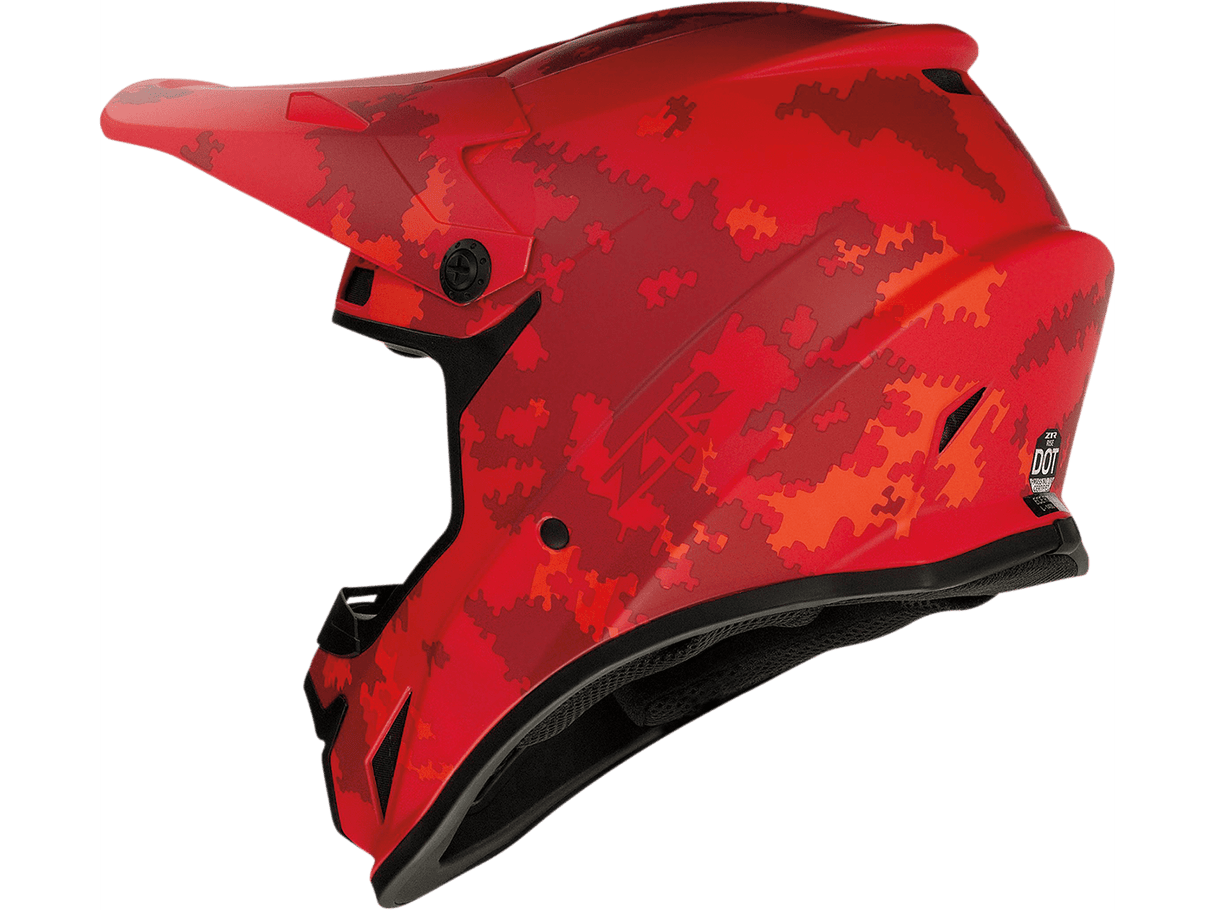 Rise Digi Camo Helmet - Red