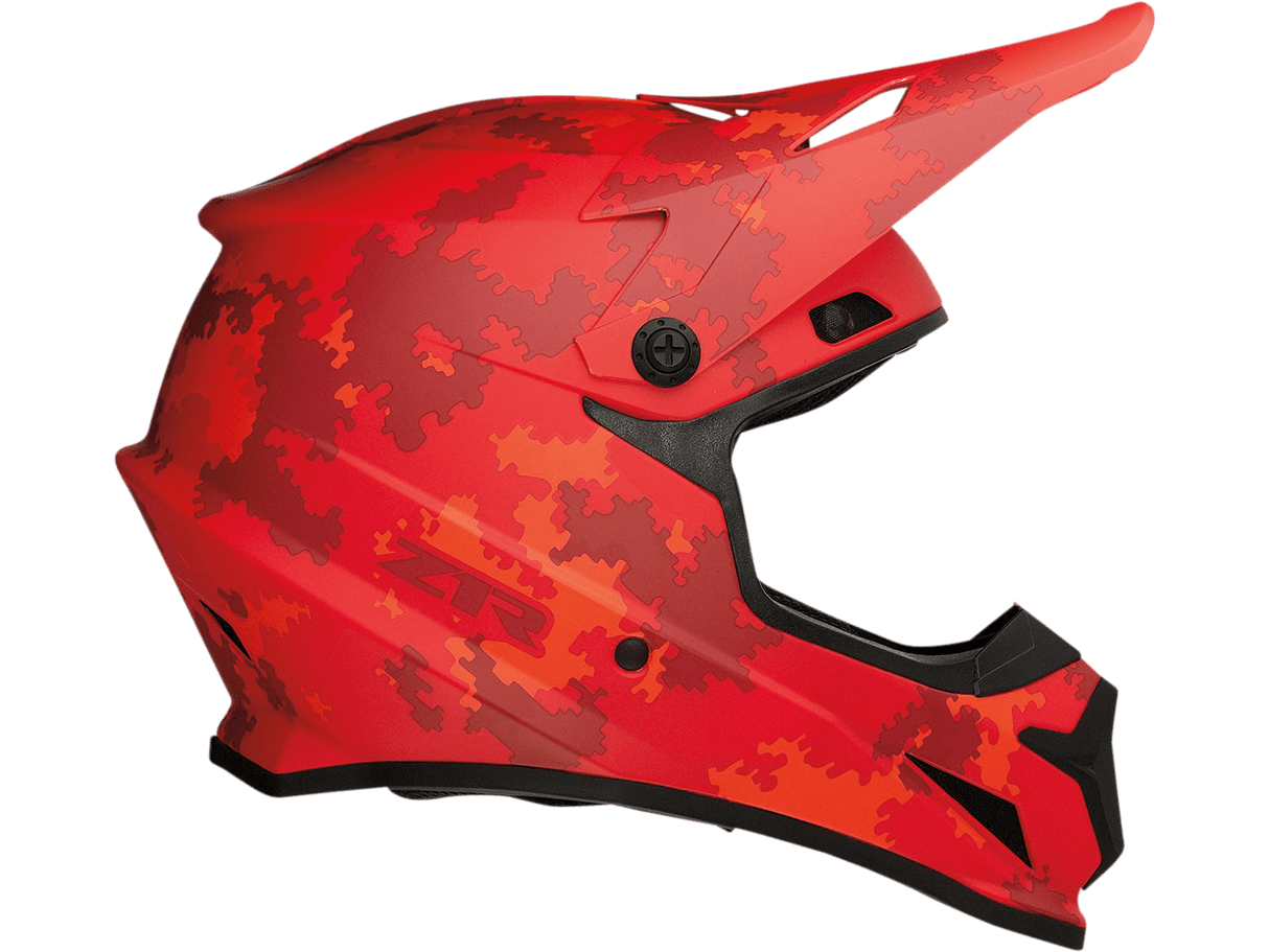 Rise Digi Camo Helmet - Red