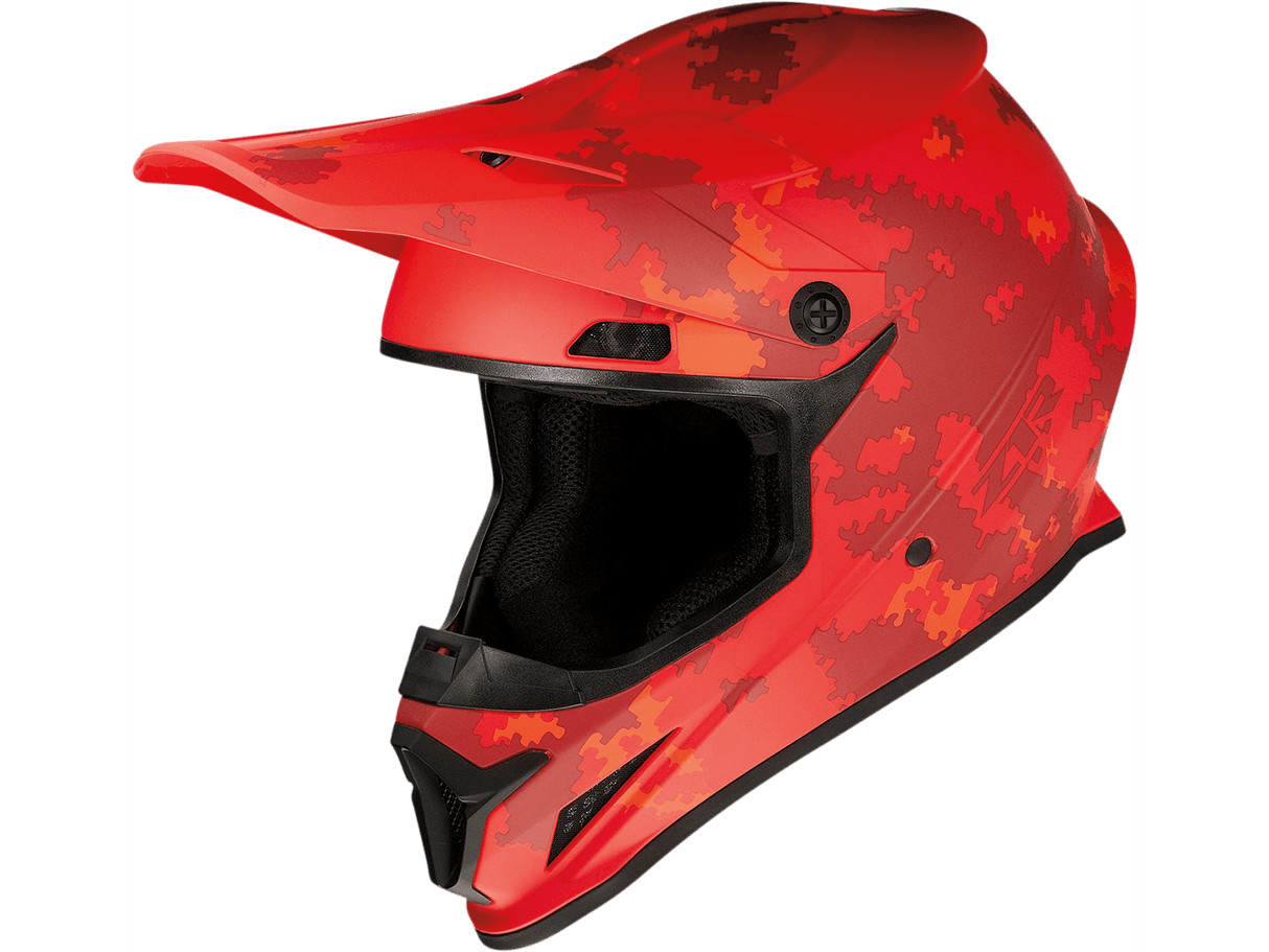 Rise Digi Camo Helmet - Red