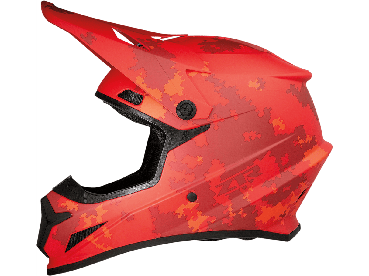 Rise Digi Camo Helmet - Red