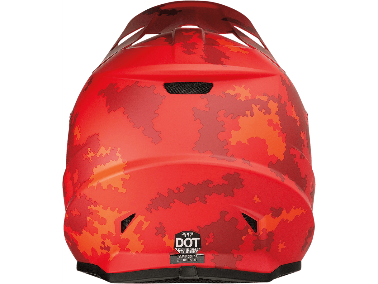 Rise Digi Camo Helmet - Red