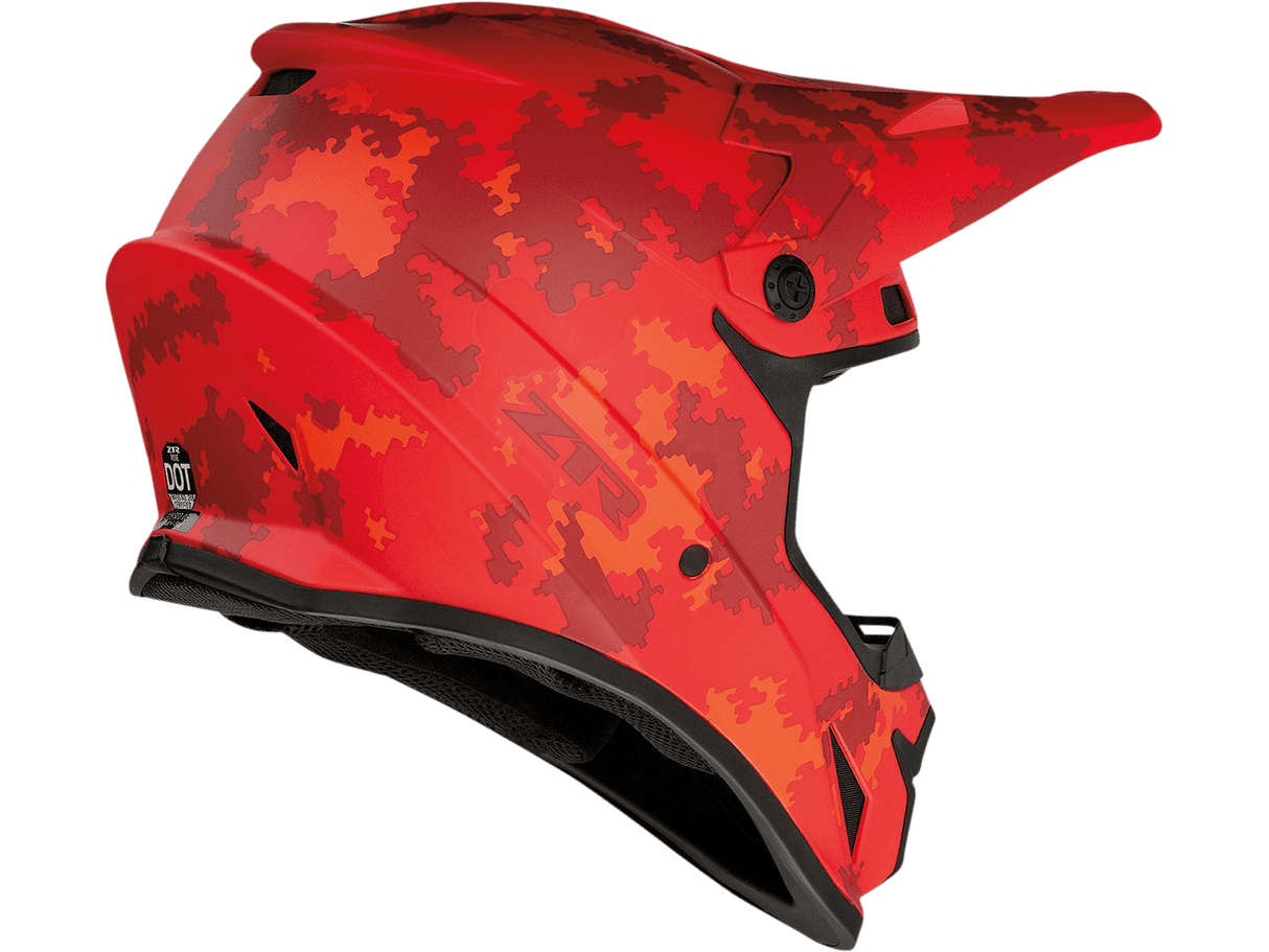 Rise Digi Camo Helmet - Red