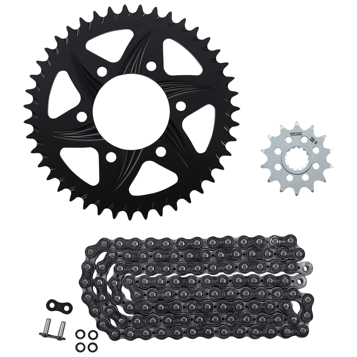 VORTEX Chain Kit - Black CK4214 - Moto Shop Service