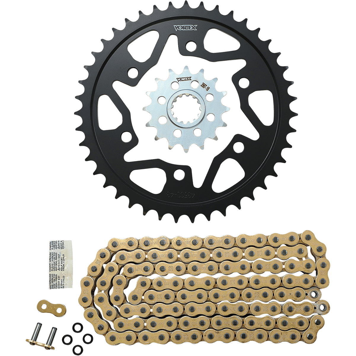 VORTEX Chain Kit - Gold CKG6470 - Moto Shop Service