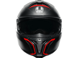 AGV Tourmodular Frequency Helmet - Matte Gunmetal/Red - 2XL