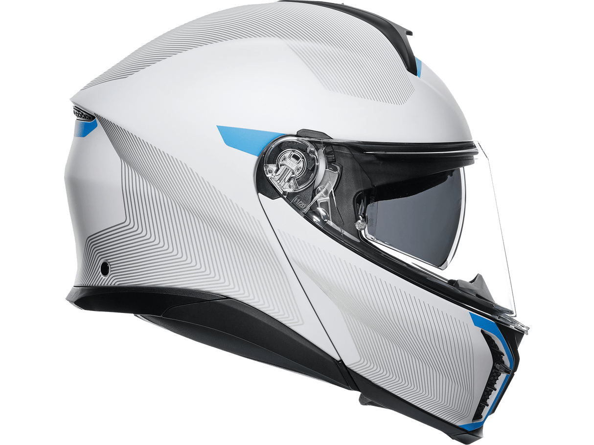 AGV Tourmodular Frequency Helmet - Light Gray/Blue - 2XL