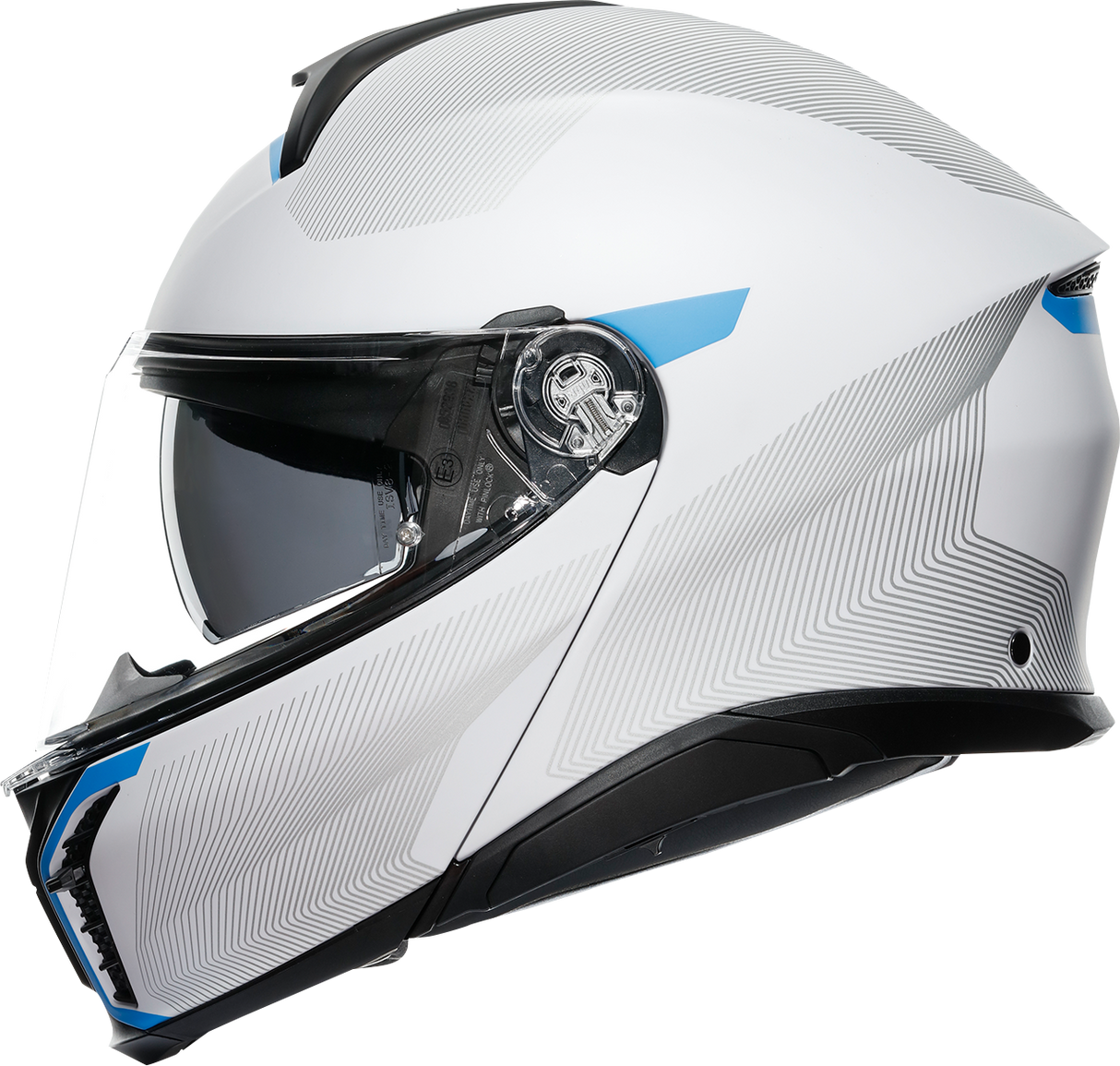 AGV Tourmodular Helmet - Frequency - Light Gray/Blue - Small 211251F2OY00610