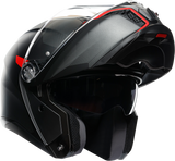 AGV Tourmodular Helmet - Frequency - Matte Gunmetal/Red - Small 211251F2OY00510